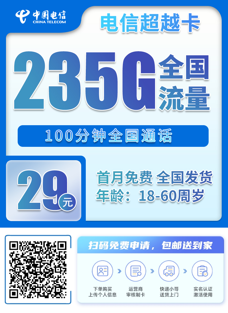 电信超越卡200G通用+30G定向+100分钟-PAY资源网-免费资源下载中心