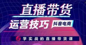 直播带货运营技巧,学实战的直播带货课-PAY资源网-免费资源下载中心