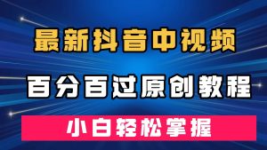 最新抖音中视频百分百过原创教程,深度去重,小白轻松掌握-PAY资源网-免费资源下载中心