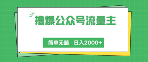 (10310期)撸爆公众号流量主,简单无脑,单日变现2000+-PAY资源网-免费资源下载中心
