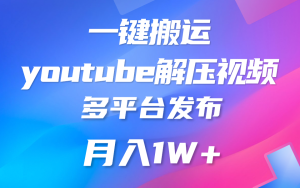 一键搬运YouTube解压助眠视频 简单操作月入1W+-PAY资源网-免费资源下载中心