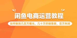 (9560期)闲鱼电商运营教程:如何做到几百万曝光,几十万的销售额,百万利润.-PAY资源网-免费资源下载中心