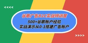 (10096期)谷歌广告B2C实战特训营,500+谷歌账户经验,实战演示从0-1搭建广告账户-PAY资源网-免费资源下载中心