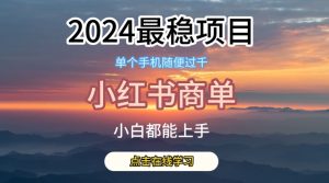 2024最稳蓝海项目,小红书商单项目,没有之一-PAY资源网-免费资源下载中心