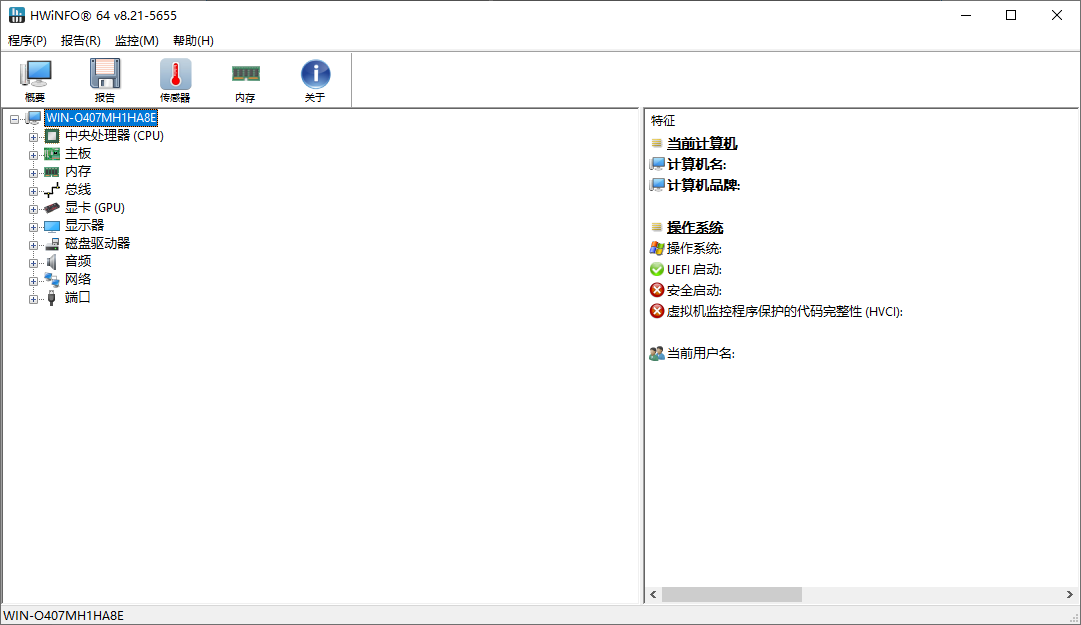 HWiNFO 专业系统信息诊断工具 v8.21.5655 便携版-PAY资源网-免费资源下载中心
